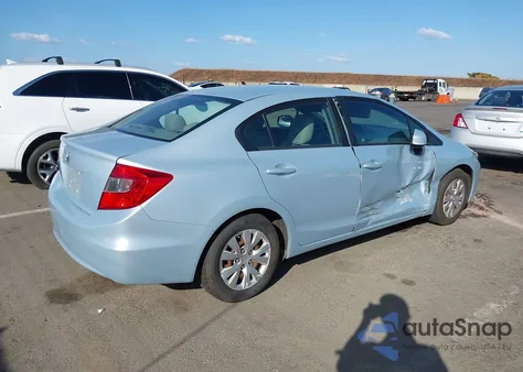 2012 Honda Civic Lx из США, поврежденный, VIN 2HGFB2F58CH538191